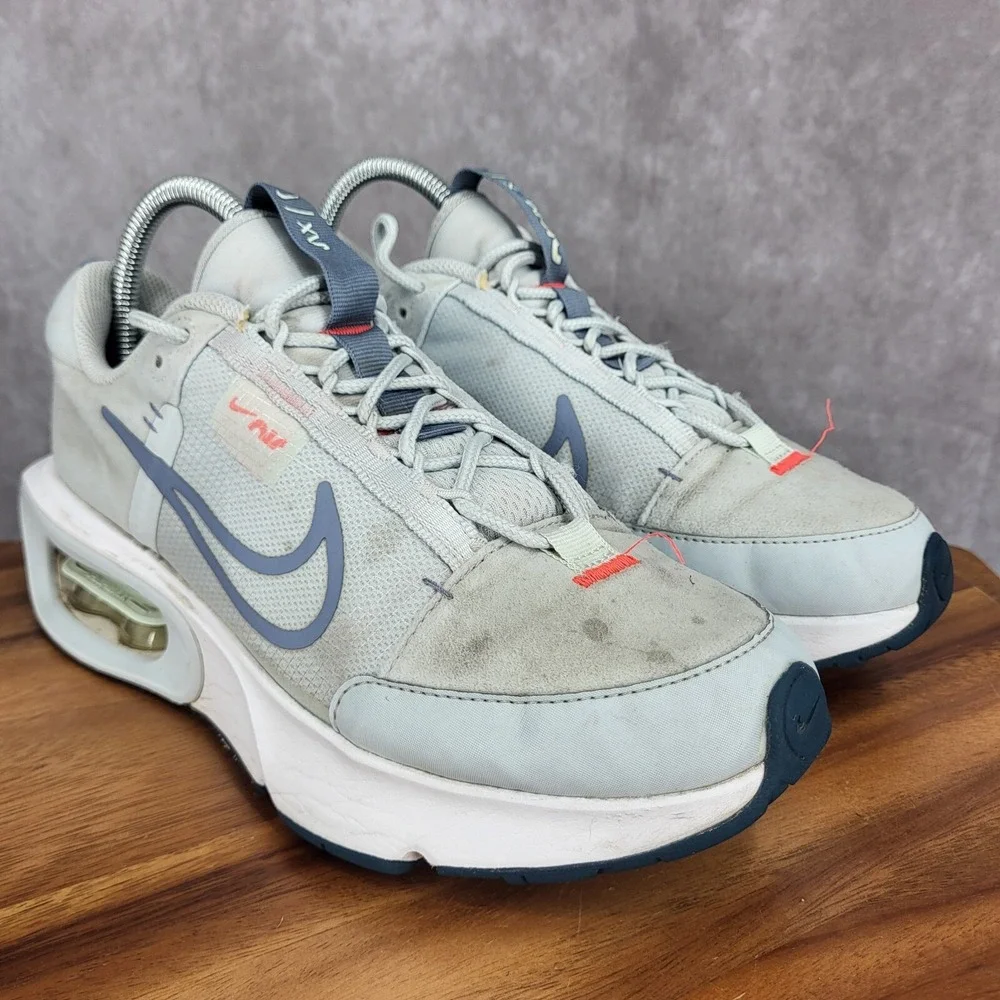Nike Air Max Interlock Running Shoes‎ Womens 9 Aura Ashen Slate White Sneakers